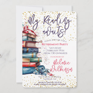 Grappige Retirement Reading wacht op feestje Kaart