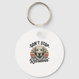 Grappige Retriever Hond Vintage Gravure Grafische Sleutelhanger