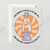 Grappige Retro 70's Briefkaart (Voorkant / Achterkant)