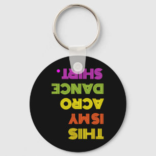 Grappige retro  acrodans voor haar vrouwen of GI Sleutelhanger