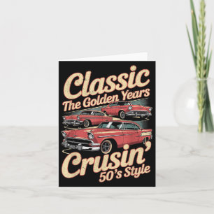 Grappige retro auto grafiek niet oud, gewoon een k kaart