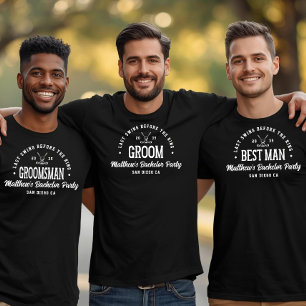 Grappige Retro Bachelorparty Laatste Swing Golf Br T-shirt