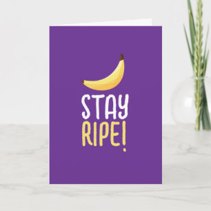 Grappige Retro Banaan Feest Artikelen Grappen Bewe Feestdagen Kaart