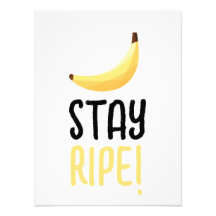 Grappige Retro Banaan Feest Artikelen Grappen Bewe Foto Afdruk