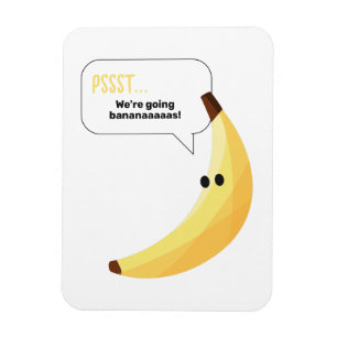 Grappige Retro Banaan Feest Artikelen Grappen Bewe Magneet