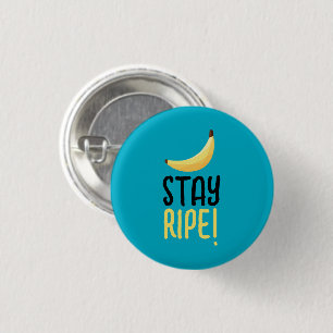 Grappige Retro Banaan Feest Artikelen Grappen Bewe Ronde Button 3,2 Cm