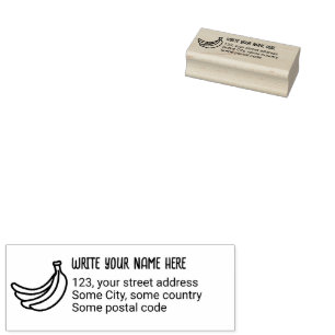 Grappige Retro Banaan Feest Artikelen Grappen Bewe Rubberstempel