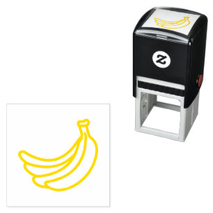 Grappige Retro Banaan Feest Artikelen Grappen Bewe Zelfinktende Stempel