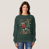 Grappige retro boho heb jezelf een groovy kerst trui (Voorkant volledig)