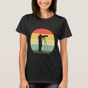 Grappige Retro Camera Fotograaf Fotografie T-shirt