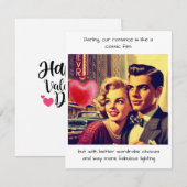 Grappige Retro Comic Notitiekaartje (Voorkant / Achterkant)