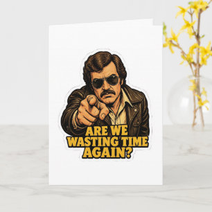 Grappige Retro Detective Tijdverspilling Kantoor M Kaart