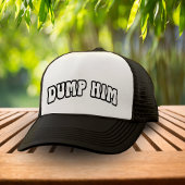 Grappige retro dump hem breuk scheiding wit & zwar trucker pet