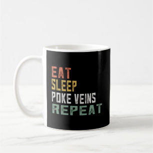 Grappige Retro Flebotomist Gifts Voor Vrouwen Poke Koffiemok