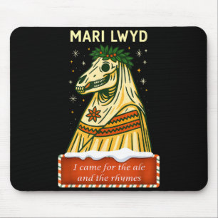 Grappige Retro Folklore Skelet Paard Mari Lwyd Yul Muismat