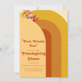 GRAPPIGE RETRO FRIENDS GIVING KAART (Voorkant)