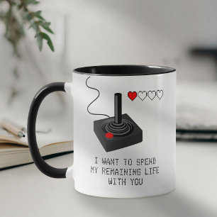 Grappige Retro Gamer Valentijnsliefde Mok