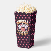 Grappige Retro Ghost Halloween gunstbox Bedankdoosjes (Popped)