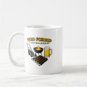 Grappige retro God verhoede dat een vader Hobbies Koffiemok (Links)