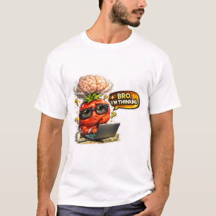 Grappige Retro Hersen- en Koffiemolen Burger Carto T-shirt
