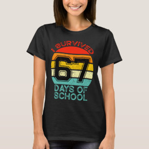 Grappige Retro Ik Heb 67 Dagen Schoolleerkrachten  T-shirt