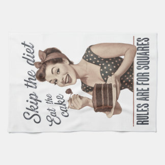 Grappige Retro Keukenhanddoek uit de Jaren 50 Huis