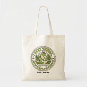 Grappige Retro Kikker Badge Ik Begraaf Dingen Tuin Tote Bag