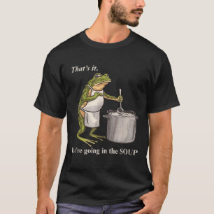 Grappige Retro Kikker Dat Is Het Je Gaat In De Soe T-shirt