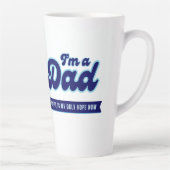 Grappige retro papa - Koffie is mijn enige hoop bl Latte Mok (Rechts)