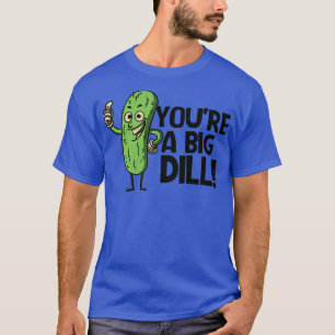 Grappige Retro Pickle Toon Youre een grote dille T-shirt