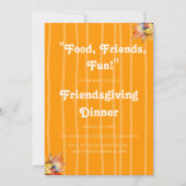 GRAPPIGE RETRO POMPOEN VRIENDSGIVING KAART (Voorkant)