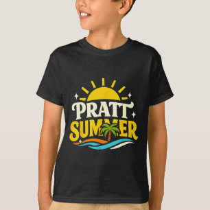 Grappige retro pratt zomer california politiek t-shirt