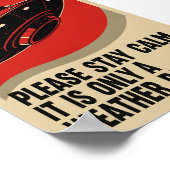 Grappige Retro Propaganda UFO Poster (Hoek)