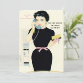 Grappige retro roddel kaart (Staand voorkant)