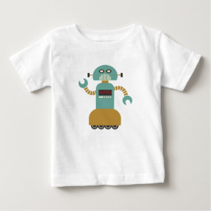 Grappige Retro Roller Robot