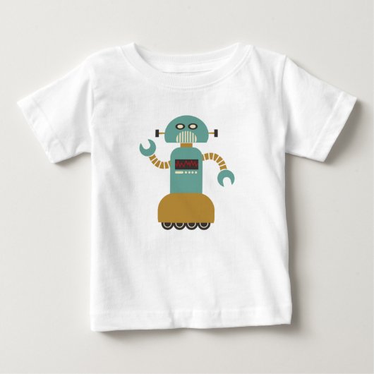 Grappige Retro Roller Robot (Voorkant)