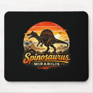 Grappige retro spinosaurus dinosaurus spinosaurus muismat