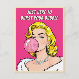 Grappige Retro Vintage Frenemy Humor Pop Art Briefkaart