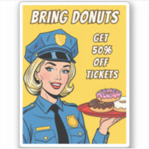 Grappige Retro Vintage Politie Humor Pop Art Strip