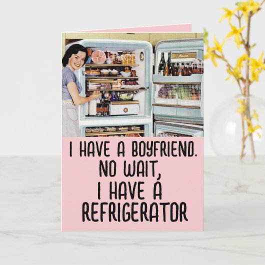 GRAPPIGE RETRO VROUW VRRIENDSCHAP VALENTIJNSDAG KA KAART (Gele Bloem)