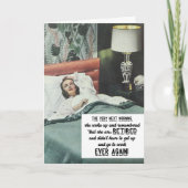 Grappige retro vrouwenpensionering kaart (Voorkant)