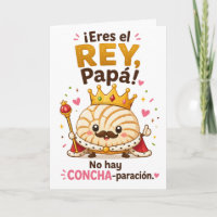 Grappige Rey Concha Vader Tweetalige Vaderdagkaart