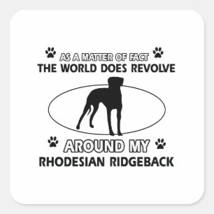 Grappige RHODESIAN RIDGEBACK design Vierkante Sticker
