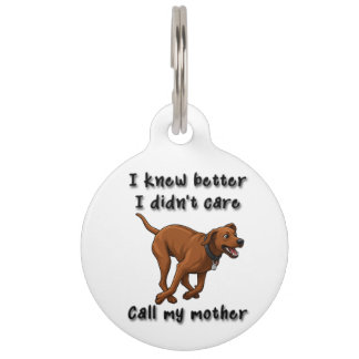Grappige Rhodesian Ridgeback hondenpenning – Kon h Huisdierpenning