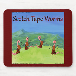 Grappige Rick London Worms uit Schotland Muismat