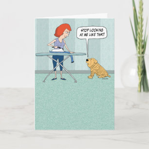 Grappige Rimpelige Shar-Pei Dog Verjaardag Kaart
