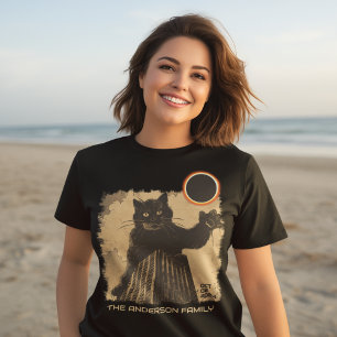 Grappige Ringvormige Zonne-eclips Kat 2 oktober 20 T-shirt