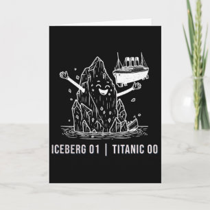 Grappige Rms Titanic Ijsberg Cruiseschip Grap Mens Kaart