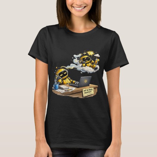 grappige robotdromen t-shirt (Voorkant)