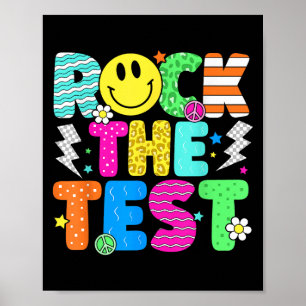 Grappige Rock De Test Testdag Docent Mo Poster